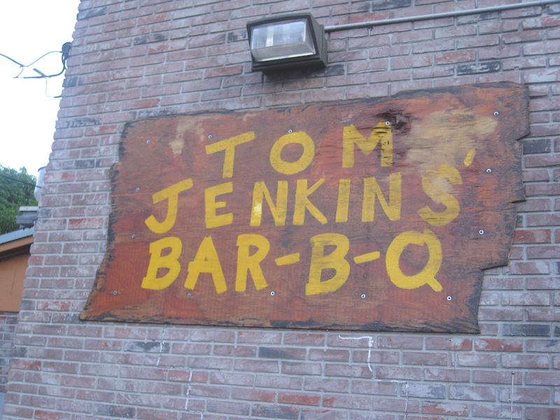 Tom Jenkins’ Bar-B-Q Sign in Ft. Lauderdale, Florida