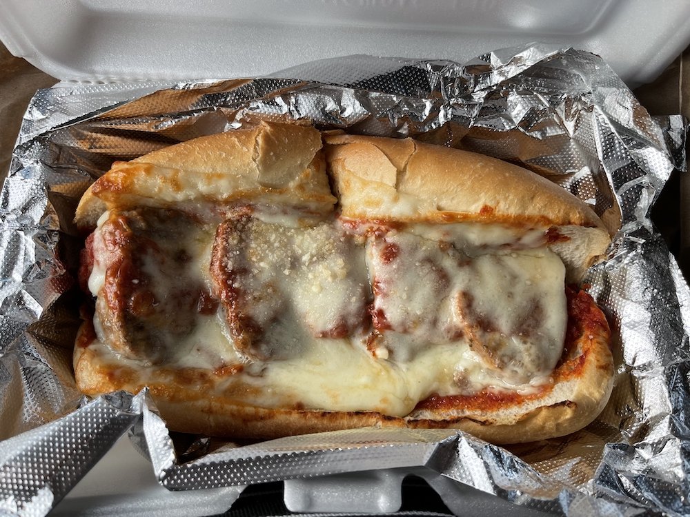 Meatball Subs from East Side Pizza in Miami, Florida