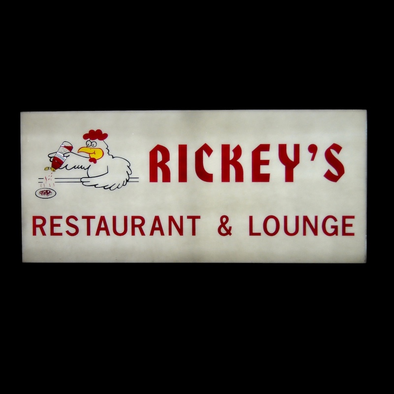 Rickey's Sports Bar and Grill Sign in Pembroke Pines, Florida