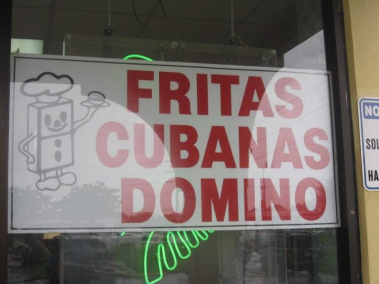 Fritas Domino Window Sign