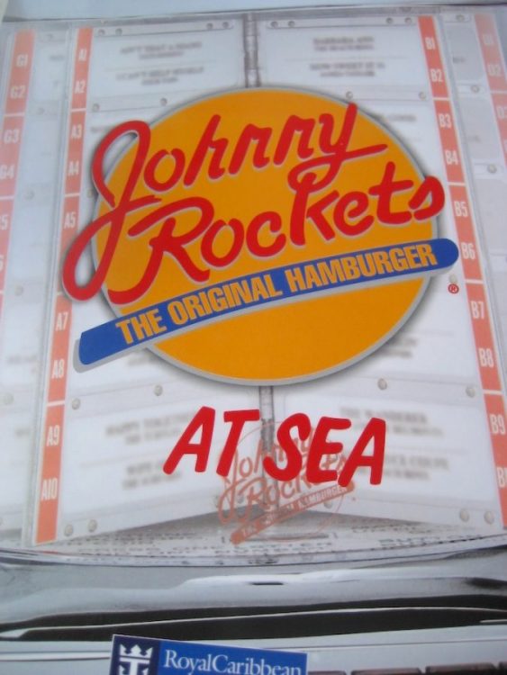 Johnny Rockets at Sea Table Jukebox
