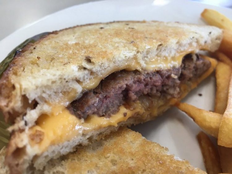 Patty Melt from Burger Bob's at the Granada Golf Course in Coral Gables, Florida