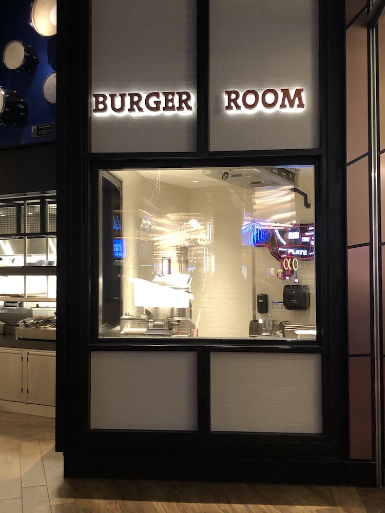 Burger Room in the Hard Rock Cafe in Hollywood, Florida