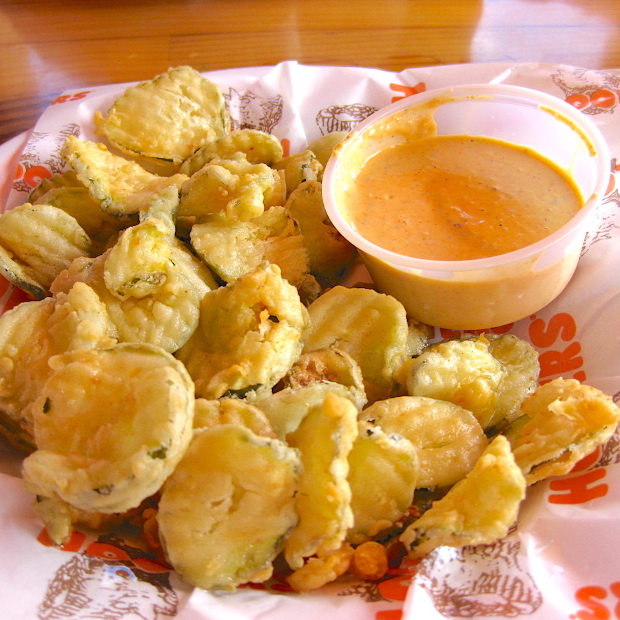 Fried Pickles from Hooter Restaurant