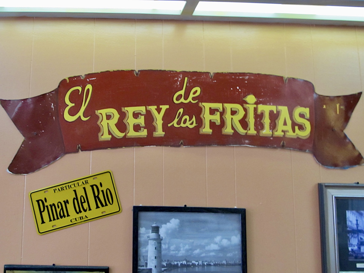 El Rey De Las Fritas Vintage Signage in Hialeah, Florida