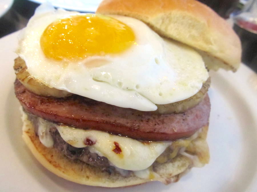 Hawaii Five-O Burger from Bulldog Burger in North Miami, Florida
