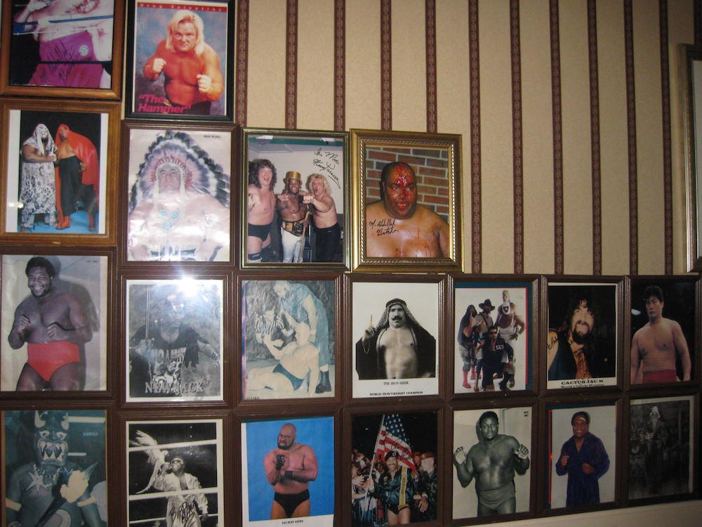 Third Wall of Wrestling Autographs at Abdullah The Butcher House of Ribs & Chinese Food in Atlanta, Georgia