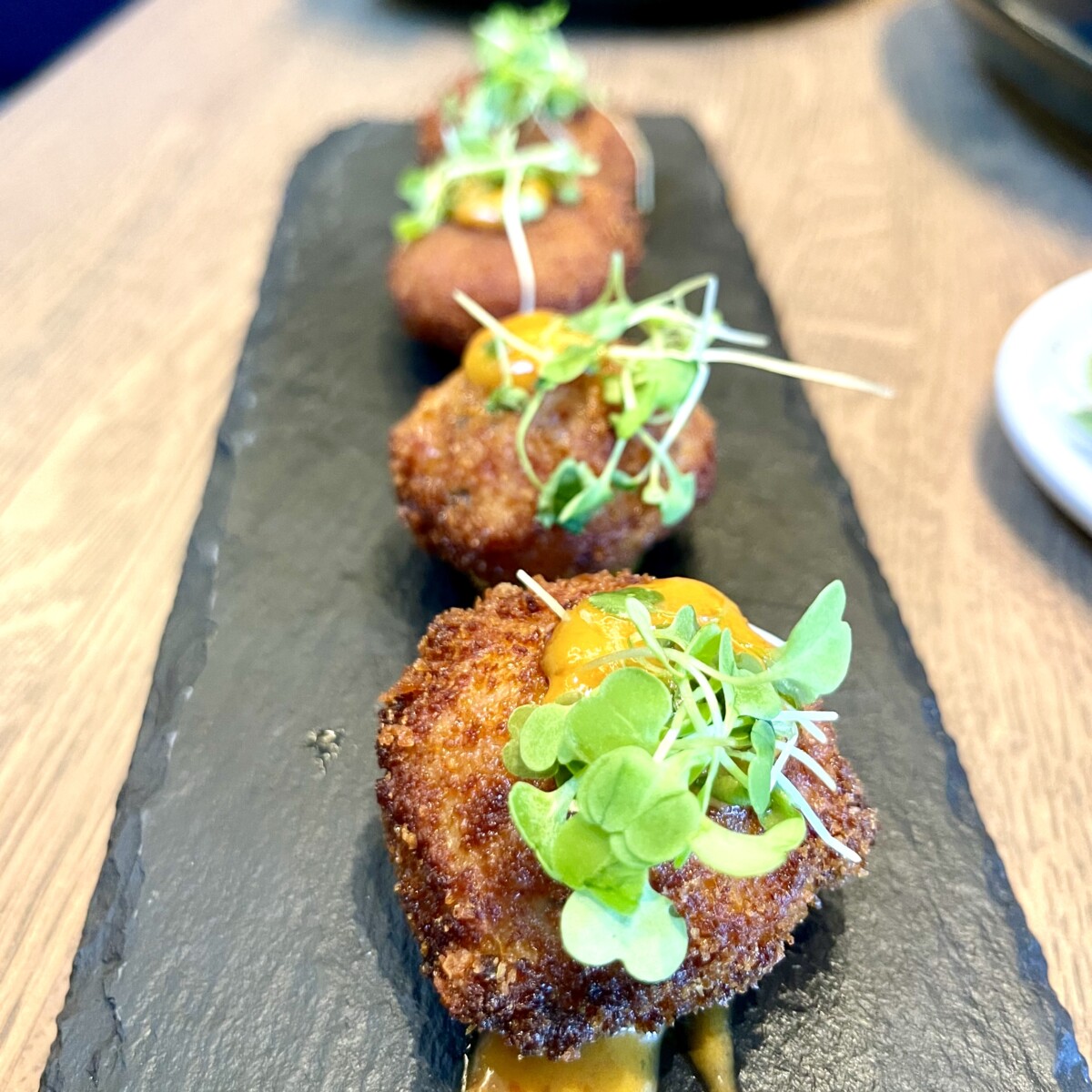 Truffle Pastrami Croquetas from John Martin's Irish Pub in Coral Gables, Florida