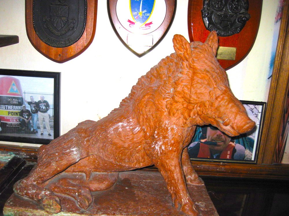 Hog Statue from Hog's Breath  in Key West, Florida