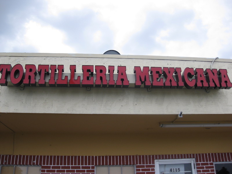 Tortilleria Mexicana in Oakland Park, Florida