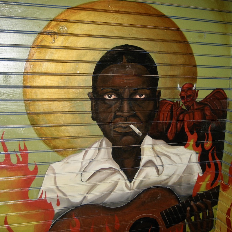 Robert Johnson Mural from The House of Blues Shirts in Orlando, Florida