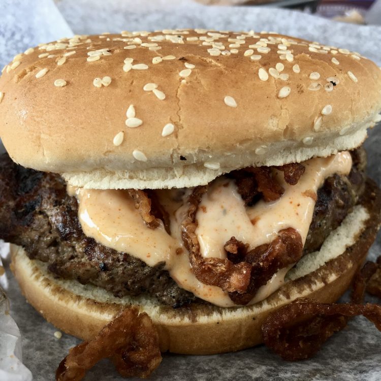 Quickie's Burger & Wings Original Cheeseburger in Hollywood, Florida