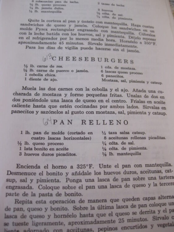 Nitza Villapol's Cheeseburger Recipe