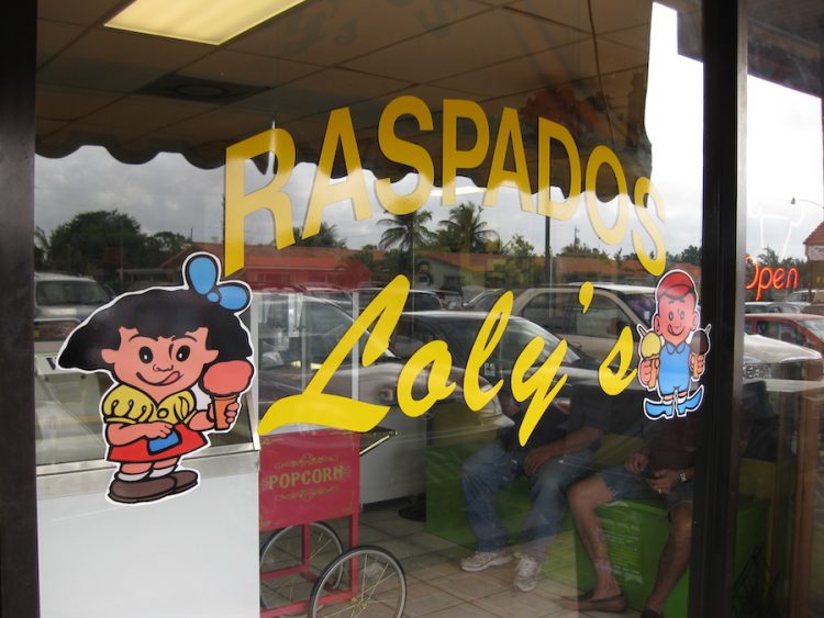 Raspados Loly's Window Graphics in Miami, Florida