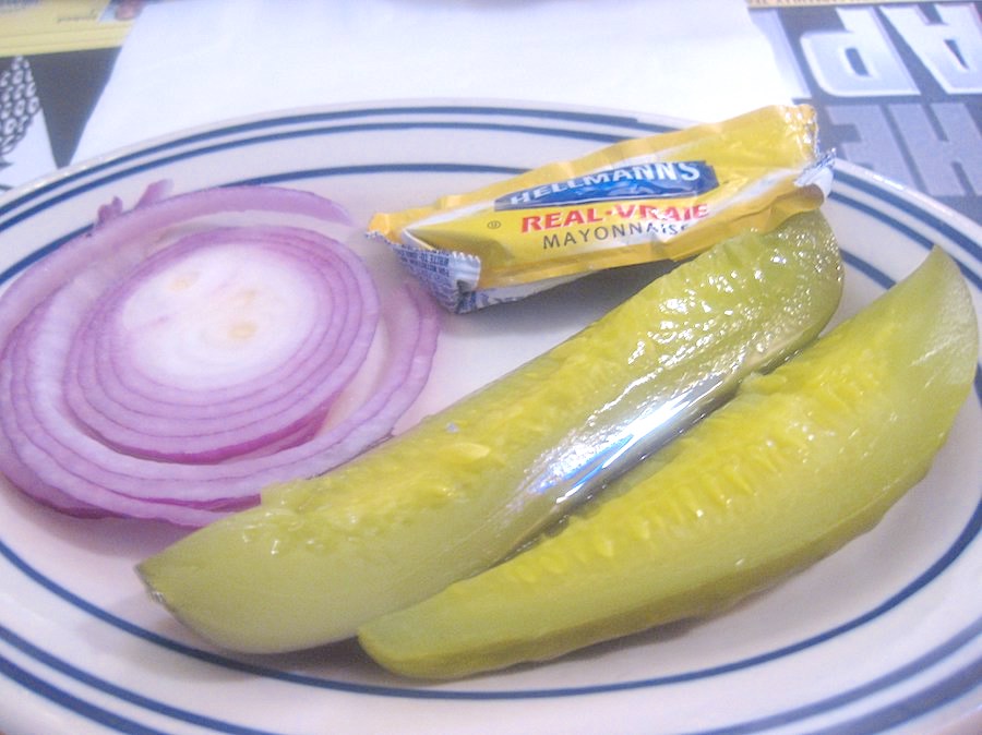 Pickles from Burger Heaven in New York, New York