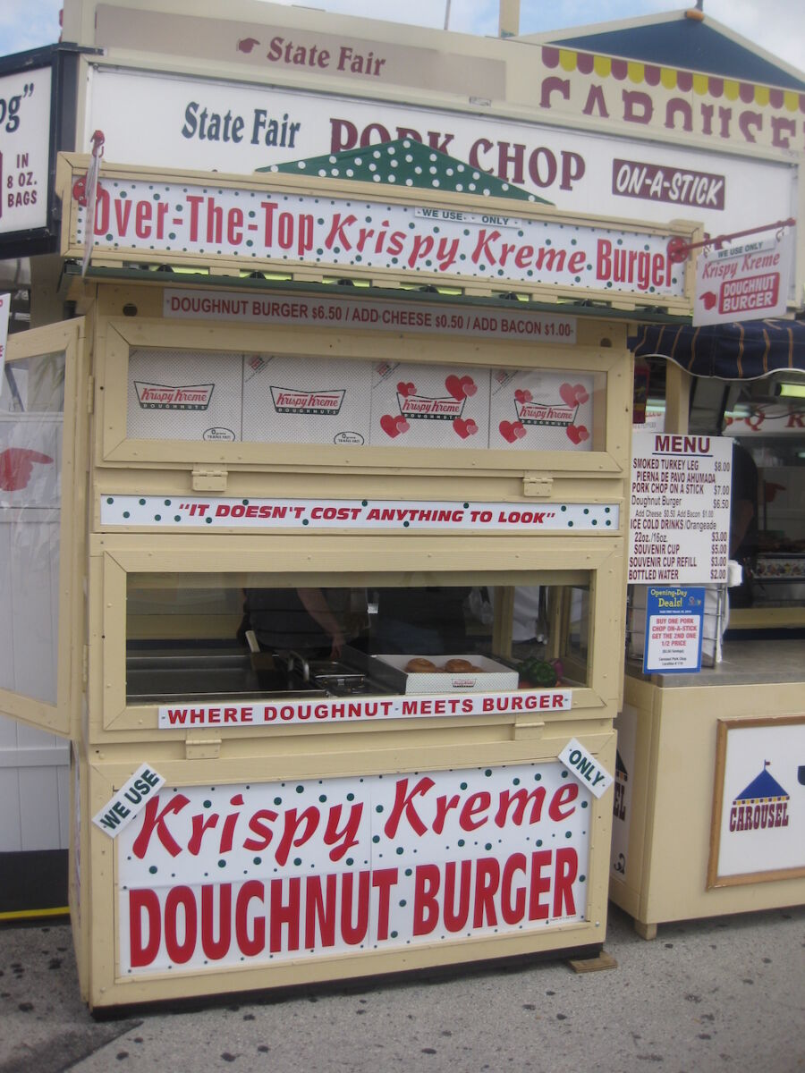 Krispy Kreme Doughnut Burger Stand at the Miami-Dade County Fair & Exposition