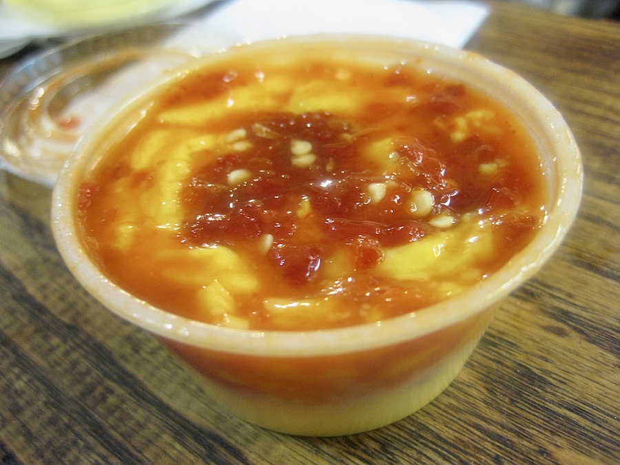 Spicy Cheese Dipping Sauce from Pommes Frites in New York, New York