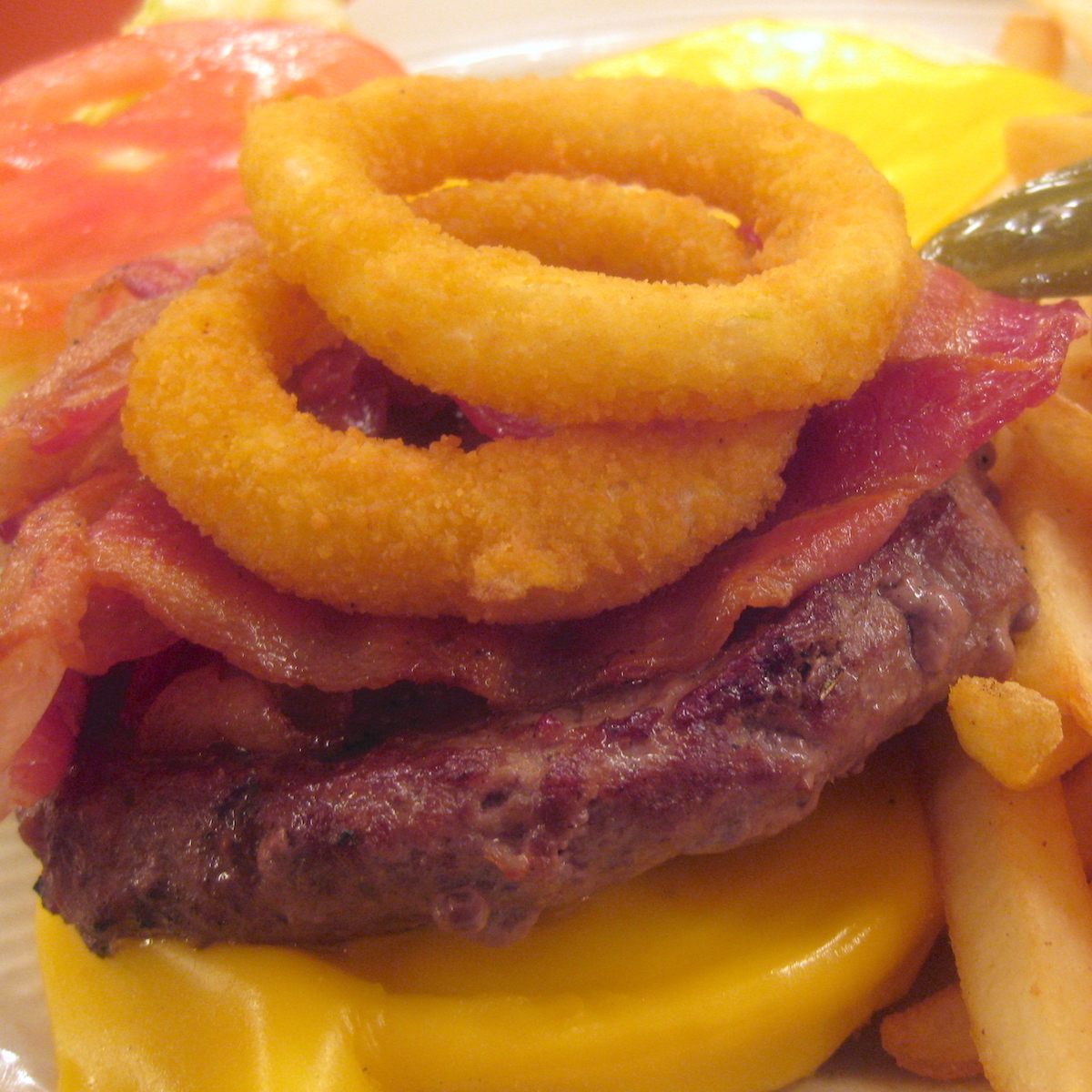 BBQ Cheeseburger from Jahn's Ice Cream Parlour in Jackson Heights, Queens, New York