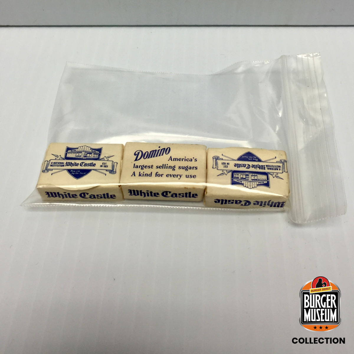 Vintage White Castle Sugar Cubes from the Burger Museum Collection