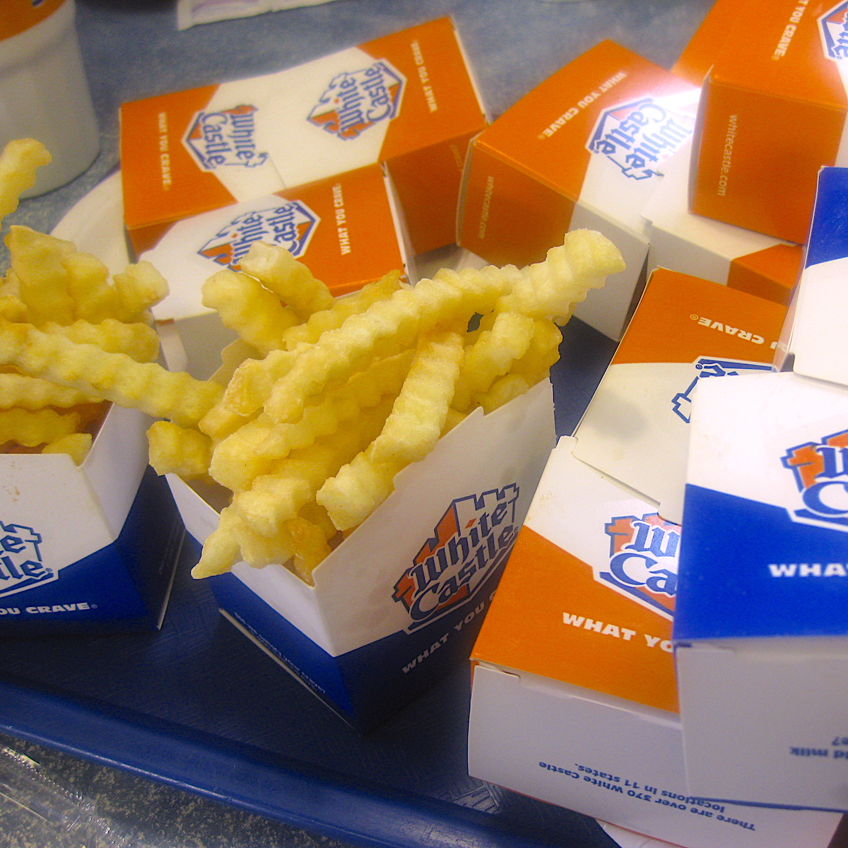 Sliders and Fries from White Castle in Jackson Heights, New York