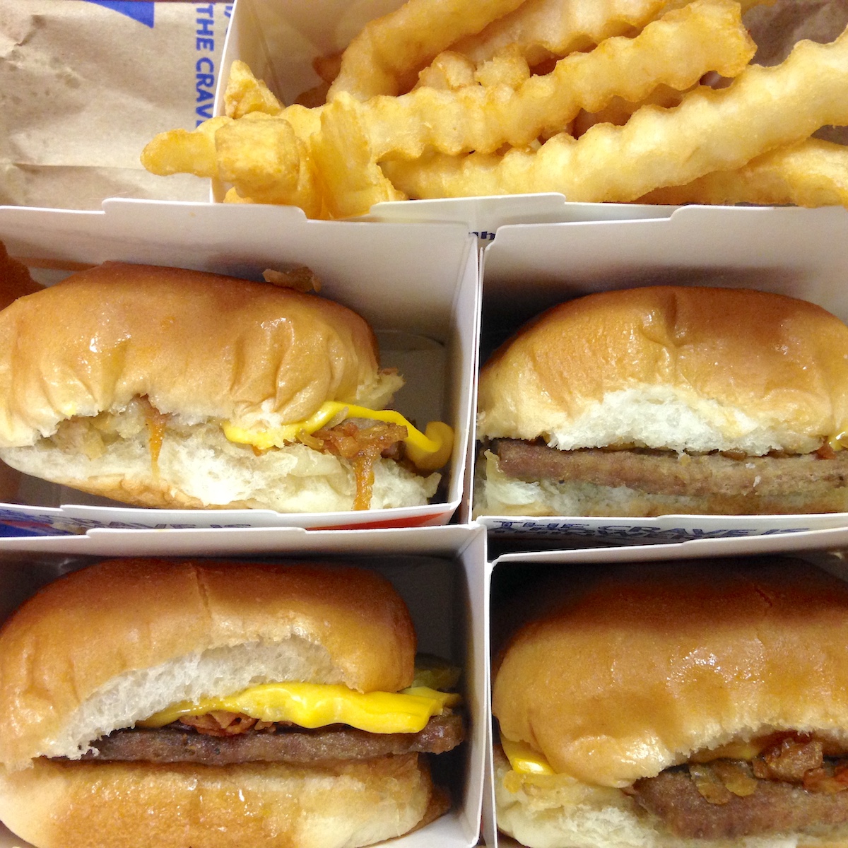 Slider and Fries from White Castle in Nashville, Tennessee