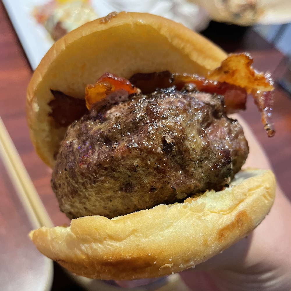 Blue Cheese Stuffed Burger from Gilbert's 17th Street Grill in Ft. Lauderdale, Florida