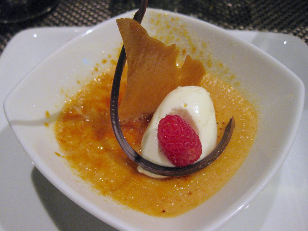 Creme Brûlée from Cagney's on the Norwegian EPIC
