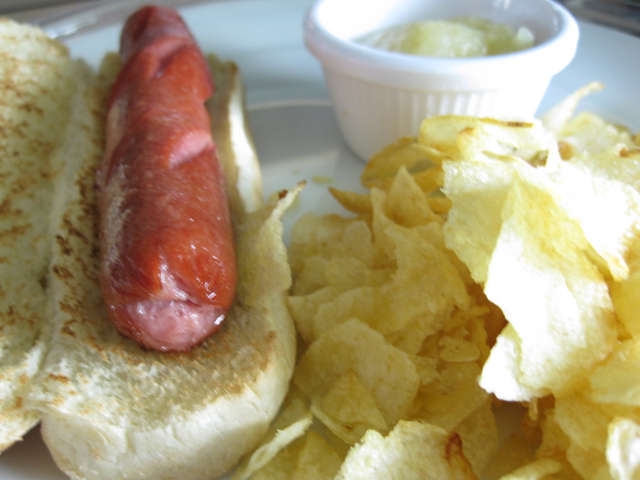 Hot Dog from Room Service on the Norwegian EPIC