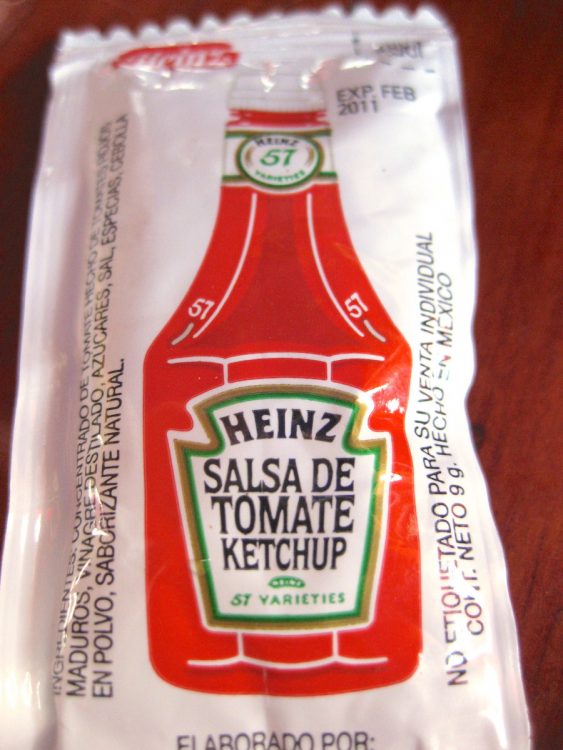 Ketchup Packet from Mamasitas Taqueria in Costa Maya, Mexico