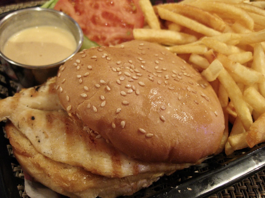 Grilled Chicken Sandwich from O'Sheehans Restaurant in the NCL Cruise Ship
