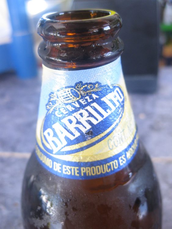 Cerveza Barrilito from Señor Iguanas in Cozumel, Mexico
