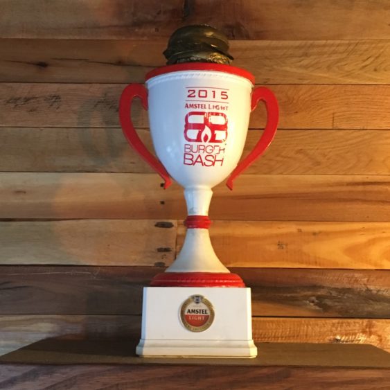 SoBe 2015 Burger Bash Trophy prominently featured