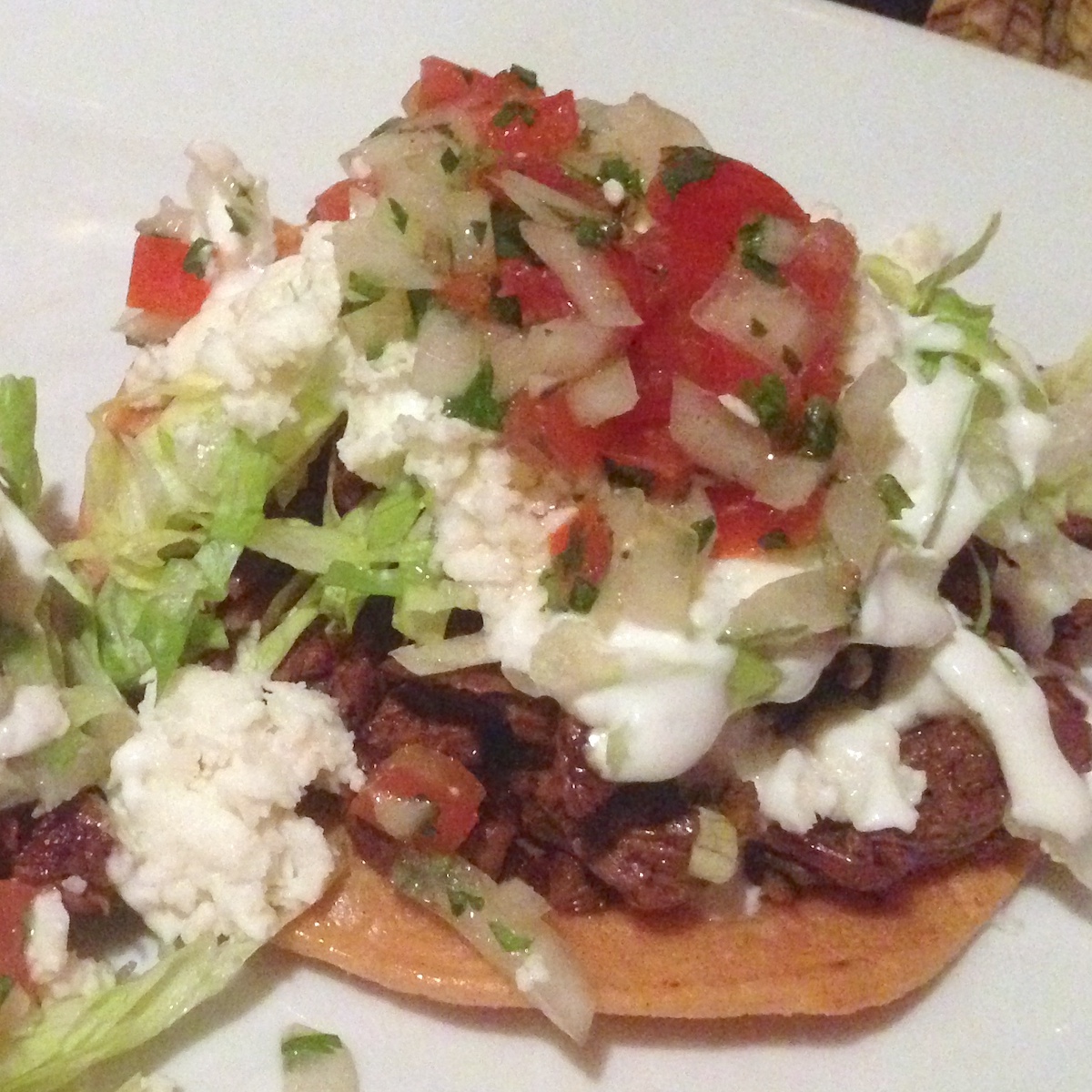 Tostada from Z-Cocina Mexicana Food Truck