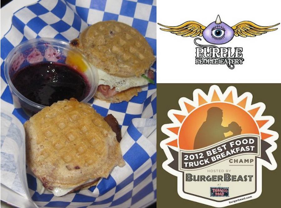 Tobacco Road Breakfast Champs from the Purple People Eatery Food Truck