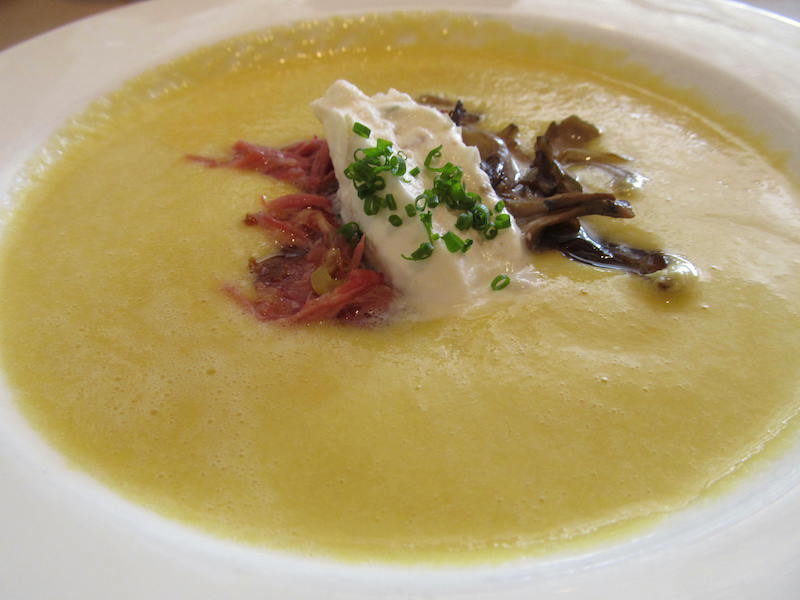 Chilled Corn Soup from Ravenous Pig in Winter Park, Florida
