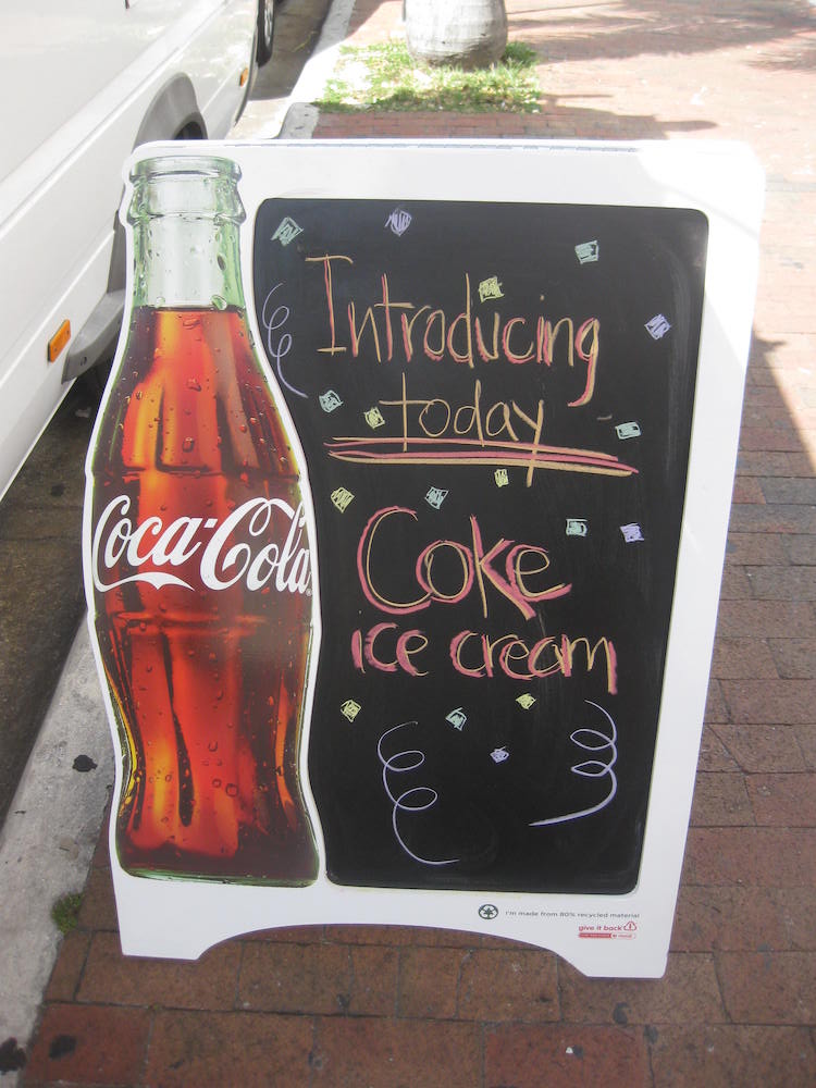 Coke Ice Cream Sign