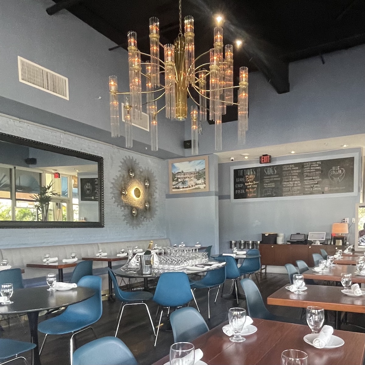 Inside of the New Blue Collar in Miami, Florida