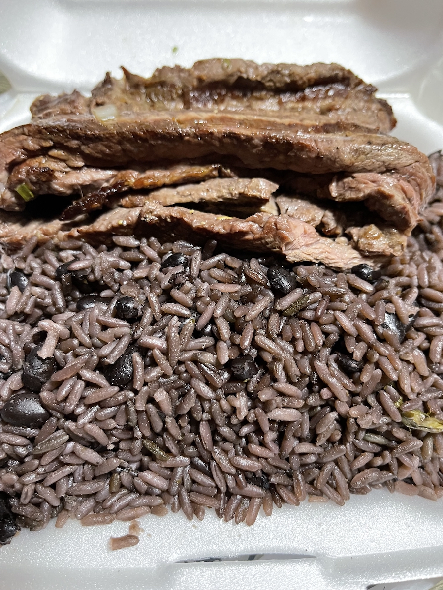 Carne Asada & Moros from Palacio de los Jugos