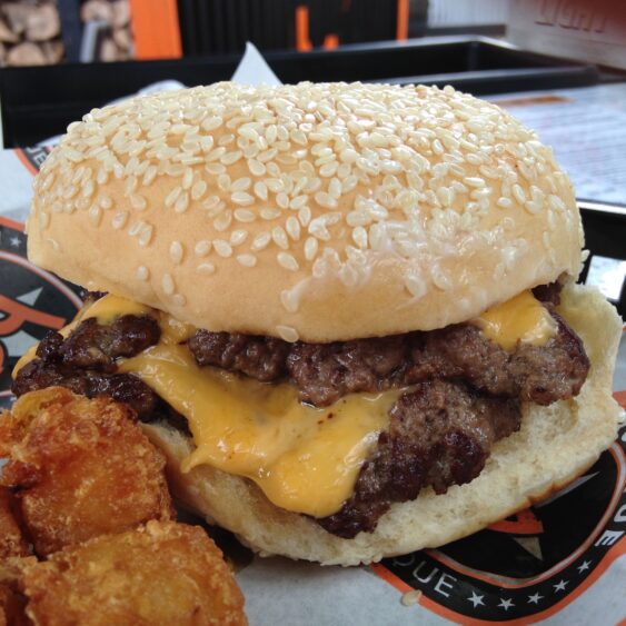 DoubleMeat DoubleCheese Burger from BurgerQue in Fort Myers, Florida