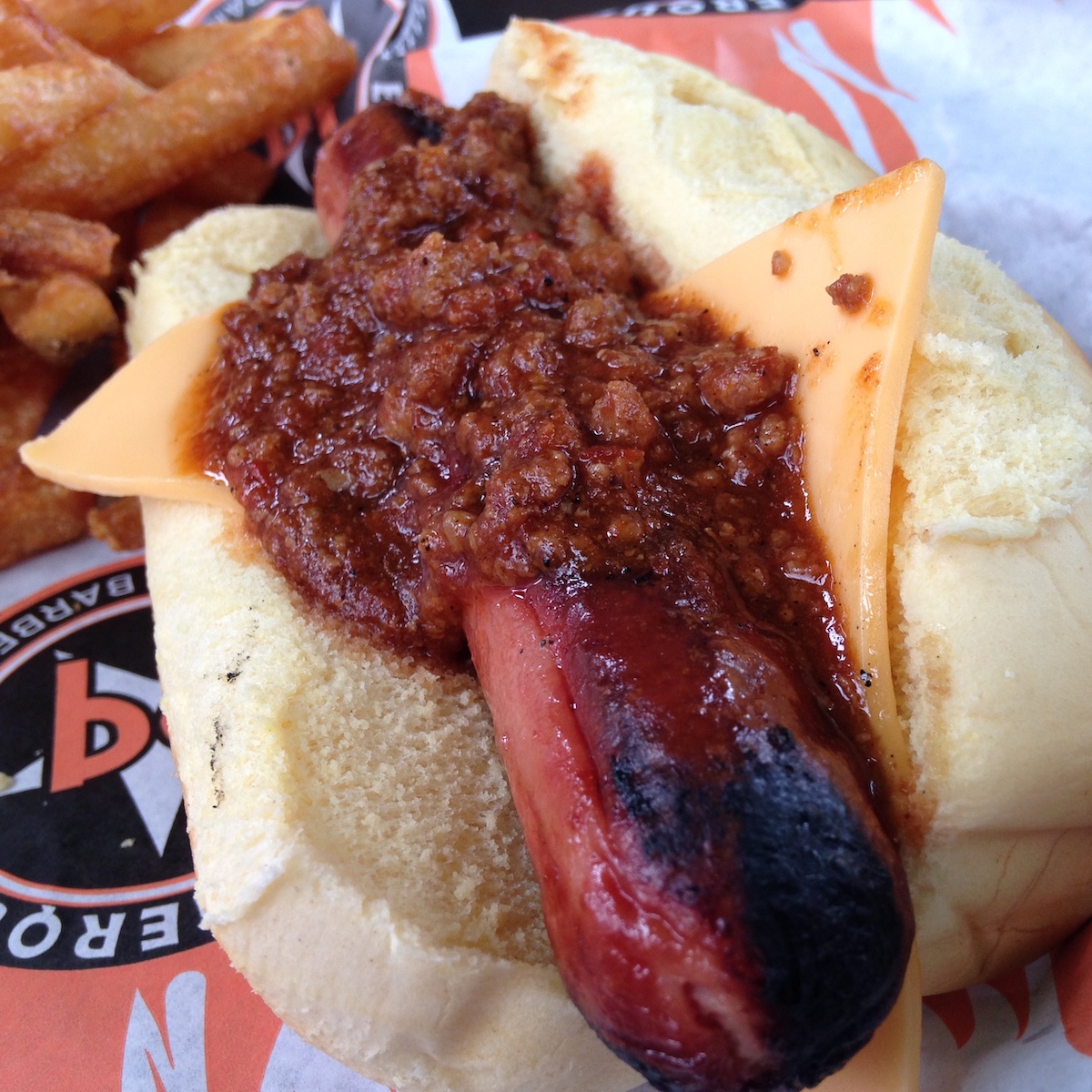 Chili Cheese Dog from BurgerQue in Fort Myers, Florida