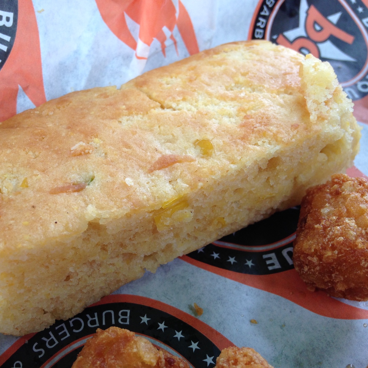Cornbread from BurgerQue in Fort Myers, Florida 
