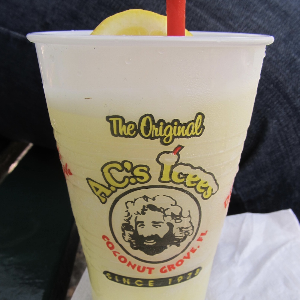 Lemonade from A.C. Icees Truck in Coconut Grove, Florida