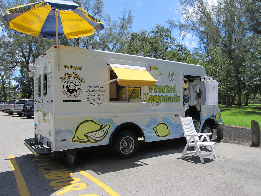 A.C. Icees Truck in Coconut Grove, Florida