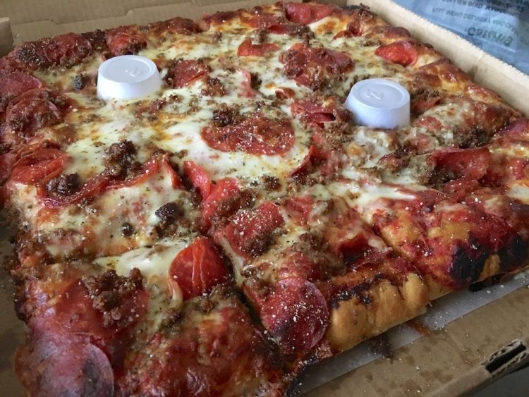 Sicilian Pizza from Joey's Pizza in Marco Island, Florida