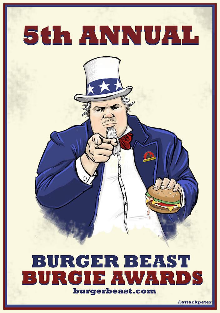 Burger Beast Burgie Awards 2014 Poster