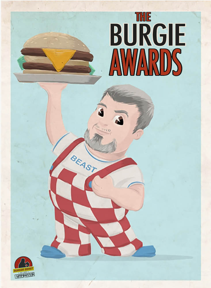 Burger Beast Burgie Awards 2017 Poster by Attack Peter