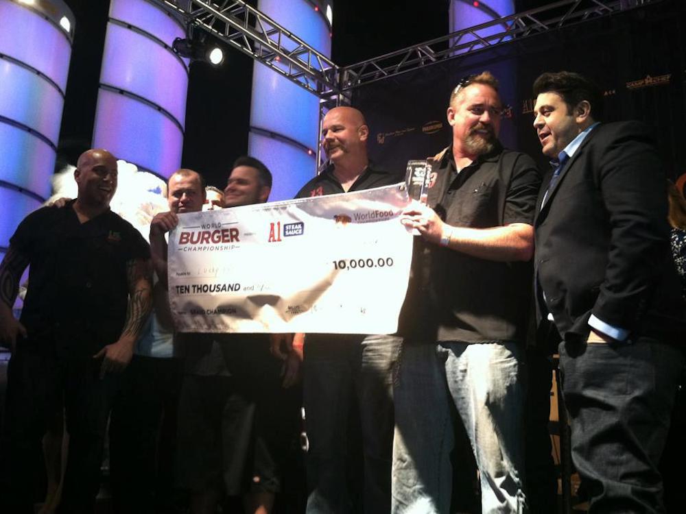 Lucky 13 wins Best Burger at World Food Championship 2012