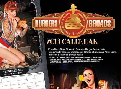 Burger Beast's 2013 Burgers-n-Broads Calendar