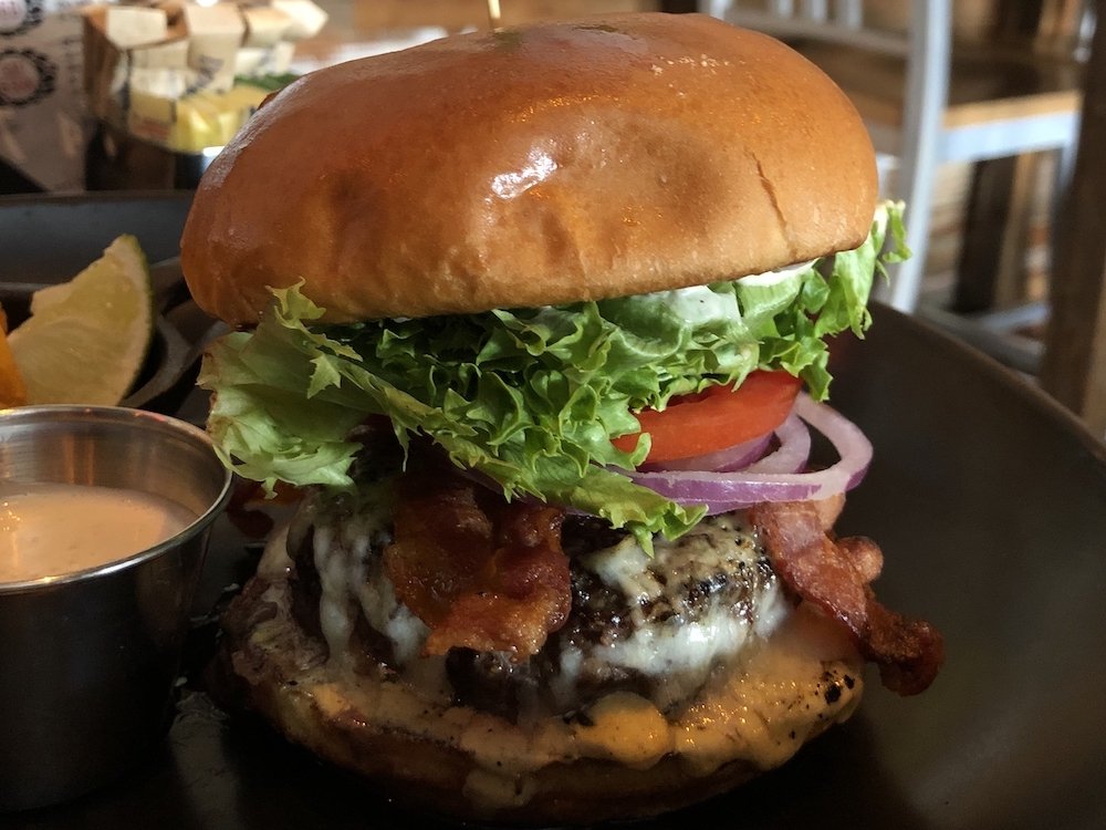 The Prohibition Burger from Tap 42 Restaurant
