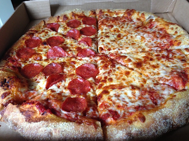 Half Pepperoni & Half Cheese Pizza from PizzAmoré in Mount Dora, Florida